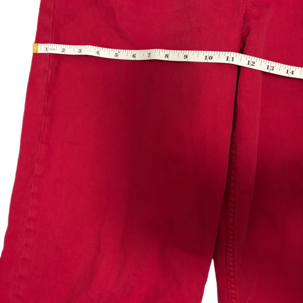 GAP Baggy Mid Rise Wide-Leg Jeans Red, Size 29 (8R) Y2K - Picture 5 of 7